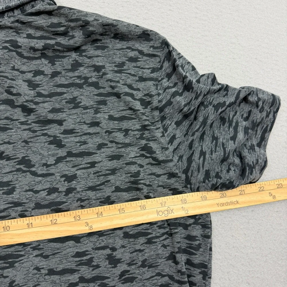 Adidas Disney Golf Polo Shirt Men's Small Gray Camo Golfing Stretch Performance